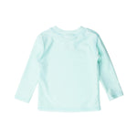 RUGGEDBUTTS® Baby/Toddler Boys Long Sleeve Rash Guard Swim Shirt w/UPF 50+ - Mint, 2T
