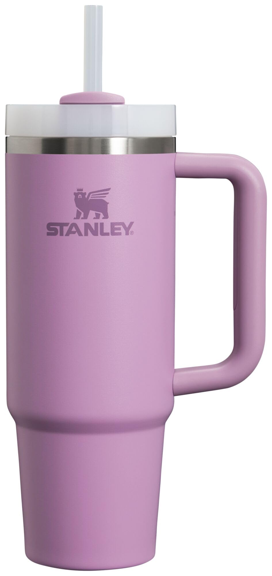 Stanley Quencher H2.0 FlowState Stainless Steel Vacuum Insulated Tumbler with Lid and Straw for Water, Iced Tea or Coffee, Smoothie and More, Rose Quartz 2.0, 30 OZ / 0.89 L