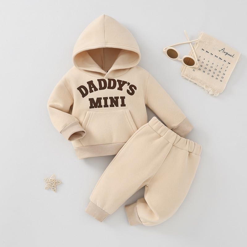 Toddler Baby Boy Fall Clothes Long Sleeve Hoodie Sweatshirts Pants Set Infant Winter Outfits