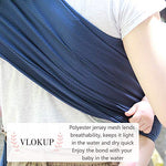 Vlokup Baby Water Ring Sling Carrier | Lightweight Breathable Mesh Baby Wrap for Infant, Newborn, Kids and Toddlers | Perfect for Summer, Swimming, Pool, Beach | Great for Dad Too Blue