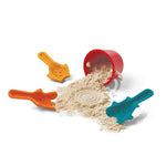 PlanToys® Sand Play Set Wooden Montessori Outdoor Sensory and Fine Motor Toy | Creative, Tactile and Imaginative Beach Learning Activity | Eco Friendly Sand Tools for Open Ended Play