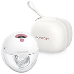Momcozy M5 Hands-Free Wearable Breast Pump, Double-Sealed Flange for Baby-Like Comfort, 3 Modes & 9 Suction Levels, Portable Electric Pump – 24mm, 2-Pack Cozy Red