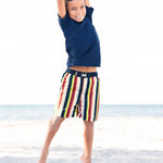 RUGGEDBUTTS® Baby/Toddler Boys Navy Short Sleeve Rash Guard - 12-18m