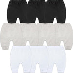 Hakochia Soft and Comfy 100% Cotton Baby Pants for Baby Boys and Girls with Ample Diaper Room 0-12 Months