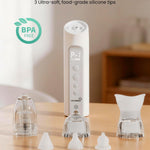 GROWNSY SniffEase Spa 3-in-1 Nasal Aspirator for Baby – Spray, Suction & Mist, Hospital-Grade Powerful Electric Nose Suction with Soothing Light & Music, Larger Chamber (Grey)