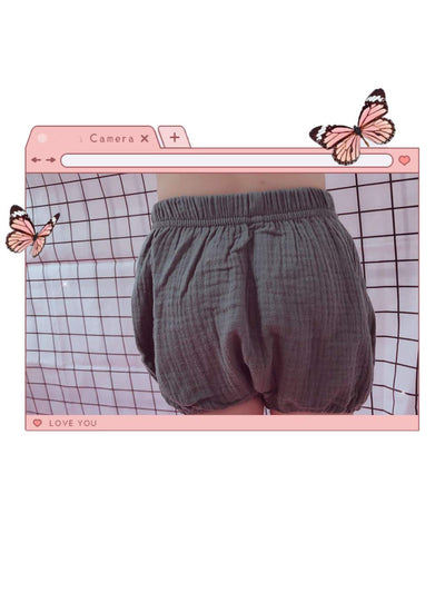 LOOLY Baby Bloomers Unisex Baby Girls Boys Cotton Linen Blend Shorts (70, Green)