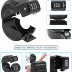 Door Knob Lock Combination Child Proof Door Knob Cover Lock Out Device for Bedroom, Bathroom,Faucet, Water Gas Valve, Temporary Door Handle Lock Prevents Access to Keyhole Dementia Elderly
