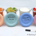 Elk and Friends 4oz Borosilicate Glass Baby Food Storage Jars with Silicone Lid | Strong Glass | Set of 6 | Microwave, Oven & Dishwasher Safe | Infant and Babies