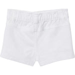 Gerber Baby Toddler Girls' Twill Shorts, White, 0-3 Months