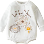 Baby Girl Boy Crewneck Sweatshirt Long Sleeve Romper Oversized Sweater Bodyusuit Pullover Tops Clothes