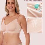 Momcozy Nursing Bras for Breastfeeding, 3.0 Jelly Strip Lift Support Maternity Bra, Seamless Soft Wirefree Pregnancy Bra