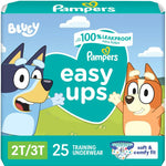 Pampers Training Pants - Easy Ups Boys & Girls Bluey - Size 2T-3T, 140 Count, Children's Potty Underwear (Packaging May Vary)