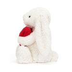 Jellycat Bashful Red Love Heart Bunny Stuffed Animal Plush Toy, Medium 12 inches
