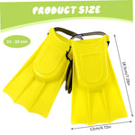 Xoeryoy Kids Flippers 1 Pair 4.7x7.3in EVA & PVC Diving/Swimming Flippers with Adjustable Strap Portable Replacement Kids Swim Fins for Summer Adventure