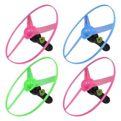 M.best 4 Sets LED Flying Set, Fun Flying Saucers Toys for Kids with Flashing Lights, Flying Toy Outdoor Toys Glow in The Dark Party Supplies Party Favors for Kids 4-8 8-12