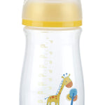 Nuby Wide Neck Bottle with Anti-Colic Air System, Colors/Prints May Vary, 1 Pack of 1 Bottle