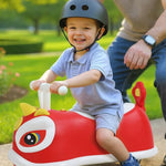 Wiggle Car Toy with 4 Wheels, Indoor Outdoor No Batteries Gears Pedals Ride-on Toy with Handle, Just Twist Wiggle Go Swing Car Toy for Kids Ages 2-4 Red