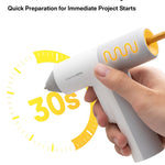 HOTO Cordless Auto Dispensing Glue Gun, Easyflow Hot Glue Gun with 40 Glue Sticks, 30s Fast Heating, 3000mAh USB-C Rechargeable, Anti-Scald & Anti-Drip, Ideal for DIY Crafts, Home Repairs & Decoration