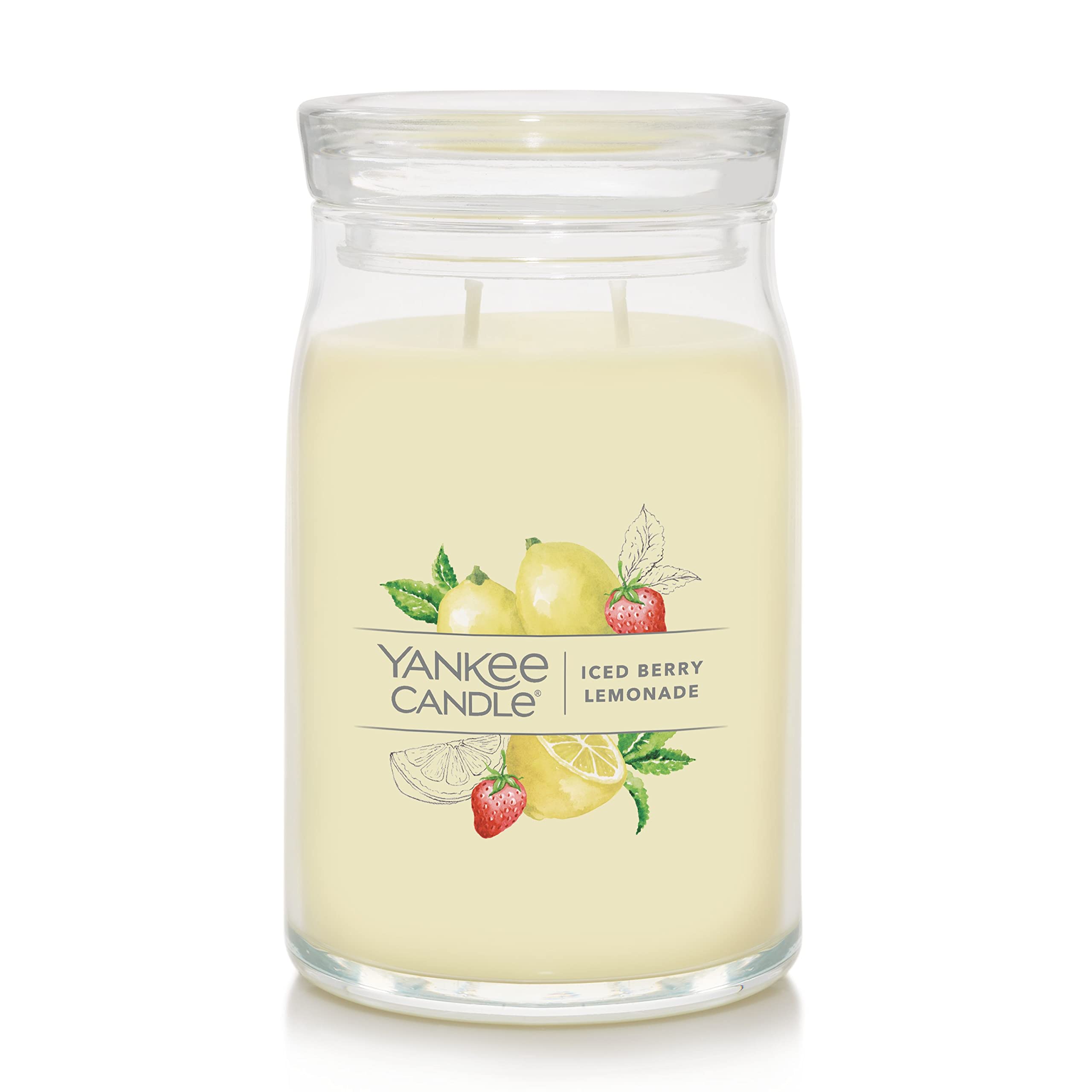 Yankee Candle Sage & Citrus Scented, Classic 22oz Large Jar Single Wick Candle, Over 110 Hours of Burn Time, Ideal for Home Decor and Gifts