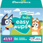 Pampers Training Pants - Easy Ups Boys & Girls Bluey - Size 2T-3T, 140 Count, Children's Potty Underwear (Packaging May Vary)