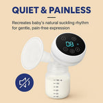 Hands-Free Electric Breast Pump – 4 Modes, 9 Suction Levels, Ultra-Quiet 35dB, Rechargeable, BPA-Free Silicone, Portable & Lightweight
