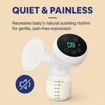 Wearable Hands-Free Electric Breast Pump – Portable & Quiet, 4 Modes, 9 Suction Levels, Rechargeable, Lightweight for Busy Moms