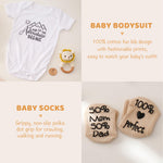 bopoobo Baby Shower Gifts, New Born Baby Gifts for Girls Boys, Unique Baby Gifts Basket Essential Stuff, Gender Reveal Gifts, Onesie, Blanket, Rattle, Lovey, Socks, Gift Card, Decision Coin, Milestone