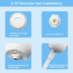 HelloBaby Wall Mounted Baby Monitor No WiFi, 5'' Sreen with 30-Hour Battery, Crib Camera Baby Monitor with Camera and Audio, Hello Baby Monitor with Mount