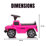 Best Ride On Cars Jeep Gladiator Ride-On Push Car Combo, Foot-to-Floor Design, Realistic and Stylish Kids Car, Honking Horn, Under-Seat Toy Storage, for Ages 18 Months - 3 Years, Pink