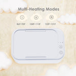 Baby Wipe Warmer, Wipe Warmer and Baby Wet Wipes Dispenser, Wipes Warmer for Newborn Baby Evenly Heated, Portable Wipe Warmer Smart Control, Diaper Warmer Large Capacity Wipe Dispenser Nursery (White)