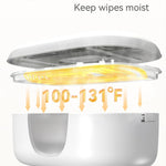 Babelio Baby Wipe Warmer and Wet Wipes Dispenser | Large Capacity Wipes Warmer for Babies with Night Light | Top Even Heating, 4-Level Temperature (100-131℉) | Newborn Essentials
