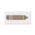 Pencil Craft Stencil - School Stencils, Engage Minds with Creative Educational Stencil Projects