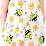 Toddler Baby Girls Romper Sleeveless Jumpsuit Summer Clothes Adjustable Tie-Up Strap with Pocket Headband 1-5T