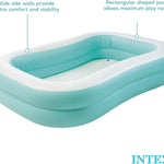 Intex 57181EP Swim Center Inflatable Family Pool: 159 Gallon Capacity – 90" x 60" x 19" – Color May Vary