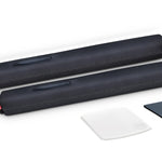 Drop Stop - The Original Patented Car Seat Gap Filler (As Seen On Shark Tank) - Between Seats Console Organizer, Set of 2 and Slide Free Pad and Light