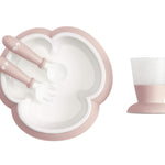 BABYBJÖRN Baby Feeding Set, Powder Pink , 4 Piece Set