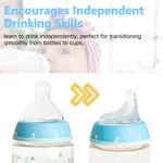 4 Pack Replacement Silicone Spout Compatible with NUK Active and Learner Cups, Clear Silicone Dishwasher Safe No Spill BPA Free Nipple Replacement Spouts