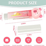 4Pcs Cute Capybara Retractable Eraser and Capybara Pencil Sharpener,Capybara Cute Birthday Christmas Gifts Set for Kawaii Office School Home Supplies