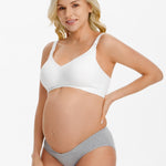 Angelhood 6 Pack Womens Cotton Maternity Underwear,Healthy Maternity Pregnancy Panties Postpartum Mother Under Bump Underwear
