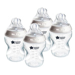 Tommee Tippee Natural Start Anti-Colic 9 oz BPA Free Baby Bottles, 0+ Months, Slow Flow Breast-Like Nipple, Self Sterilizing, Designed for Seamless Transition Between Bottle & Breast, Fiesta,Pack of 6