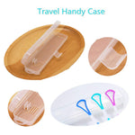 Tongue Scraper Cleaner 100% BPA Free Tongue Scrapers with Travel Handy Case for Adults & Kids, Healthy Oral Care, Easy to Use, Help Fight Bad Breath (6 PACK)