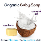 TINOQ Hypoallergenic Baby Soap Bar for Sensitive Skin | Gentle Wash for Babies, Toddlers, and Kids | Natural Shea Butter & Coconut Oil | 3-Pack