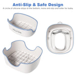 Maliton Baby Potty Training Seat with Step Stool, Potty Training Toilet for Boys Girls, Anti-Slip Toddler Stool for Bathroom, Kitchen, Toddler Toilet Seat Set(One Potty Seat+Two Step Stool for Kids)