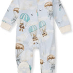 Burt's Bees Baby Baby Girls Pajamas, Zip Front Non-Slip Footed Sleeper Pjs, 100% Organic Cotton