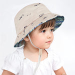 Durio Baby Sun Hat Summer Beach UPF 50+ Sun Protection Baby Boy Hats Double Sides Toddler Sun Hats Cap for Baby Girl Kid Bucket Hat Beige 19.7"(50cm)/12-24 Months