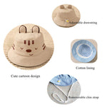 Baby Sun Hat Adjustable,Infant Toddler Summer Outdoors Beach Hat UPF50+,Sun Protection Bucket Hat