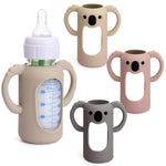 Mity rain 3 Pack Silicone Sleeves for Dr. Brown's Glass Bottles 8 OZ - Anti Breakage Baby Bottle Holder, Compatible with Dr. Brown's Glass Bottles for Babies with Handle