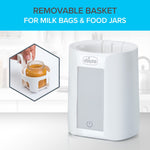 Chicco Digital Bottle Warmer & Sterilizer for Baby Bottles, Baby Food Jars, and Milk Bags | Eliminates 99.9% of Germs | 4 Heating Options | Digital Touchscreen | Automatic Shut-Off & Sound Alert