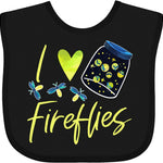 inktastic I Love Fireflies Baby Bib