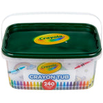 Crayola Crayon Tub (240ct), Bulk Crayons for Kids, Spring Craft Supplies, Classroom Coloring Gifts for Kids & Toddlers, Ages 3+ [Amazon Exclusive]